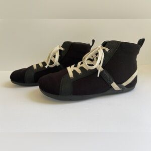 Xero Shoes Toronto Black Barefoot Hemp Canvas Vegan High Top Women Size 7.5